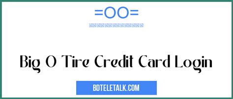 big o.tires|big o tires credit card login.